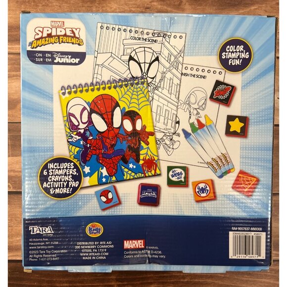 Marvel Spidey & His Amazing Friends Super Stamp Activity Set For Kids 3+ 58971 - Picture 2 of 2